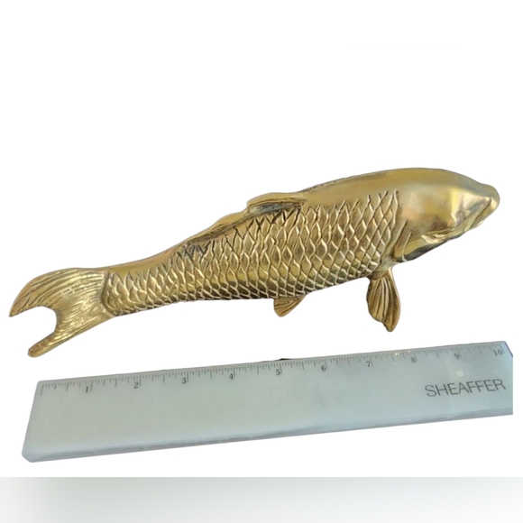 Vintage MCM Brass Koi FISH - Picture 7 of 7